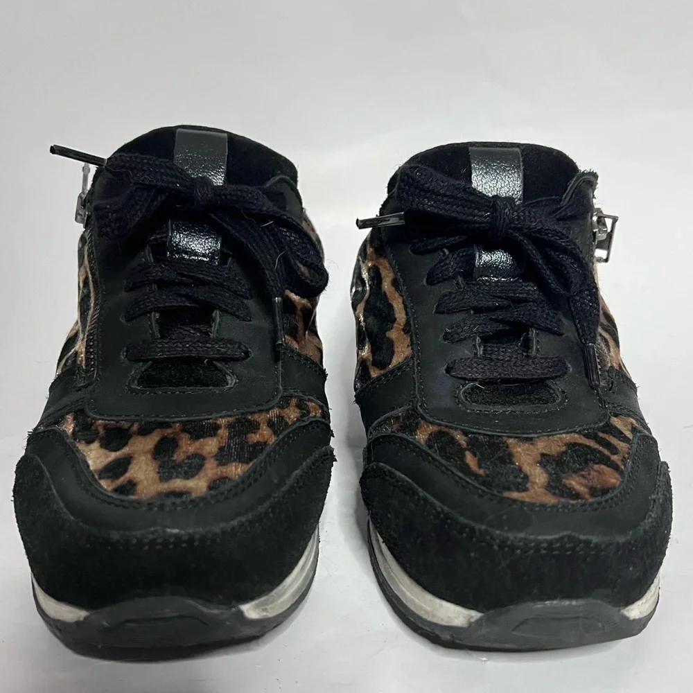 PS Poelman Velvet Leopard Accent Sneakers - Picture 2 of 10